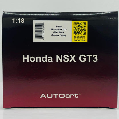 1/18 ホンダ NSX GT3 2018(マット・ブラック) 「オートアート・コンポジットモデルシリーズ」
