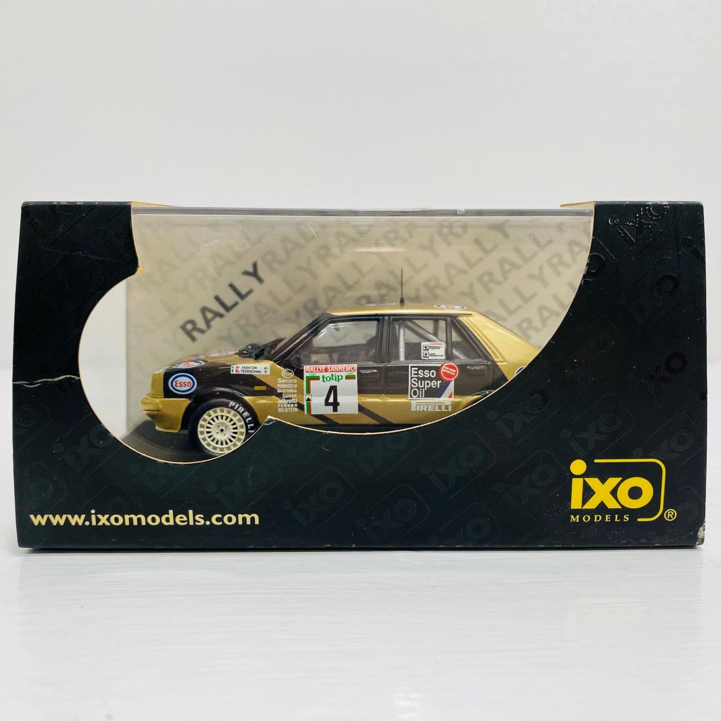 1/43 ランチア デルタ HF 4WD ESSO サンレモラリー 1987 No.4 F.タバトン(ゴールド×ブラック)
