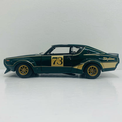 1/18 NISSAN SKYLINE 2000 GT-R KPGC110 #73(グリーン×ゴールド)