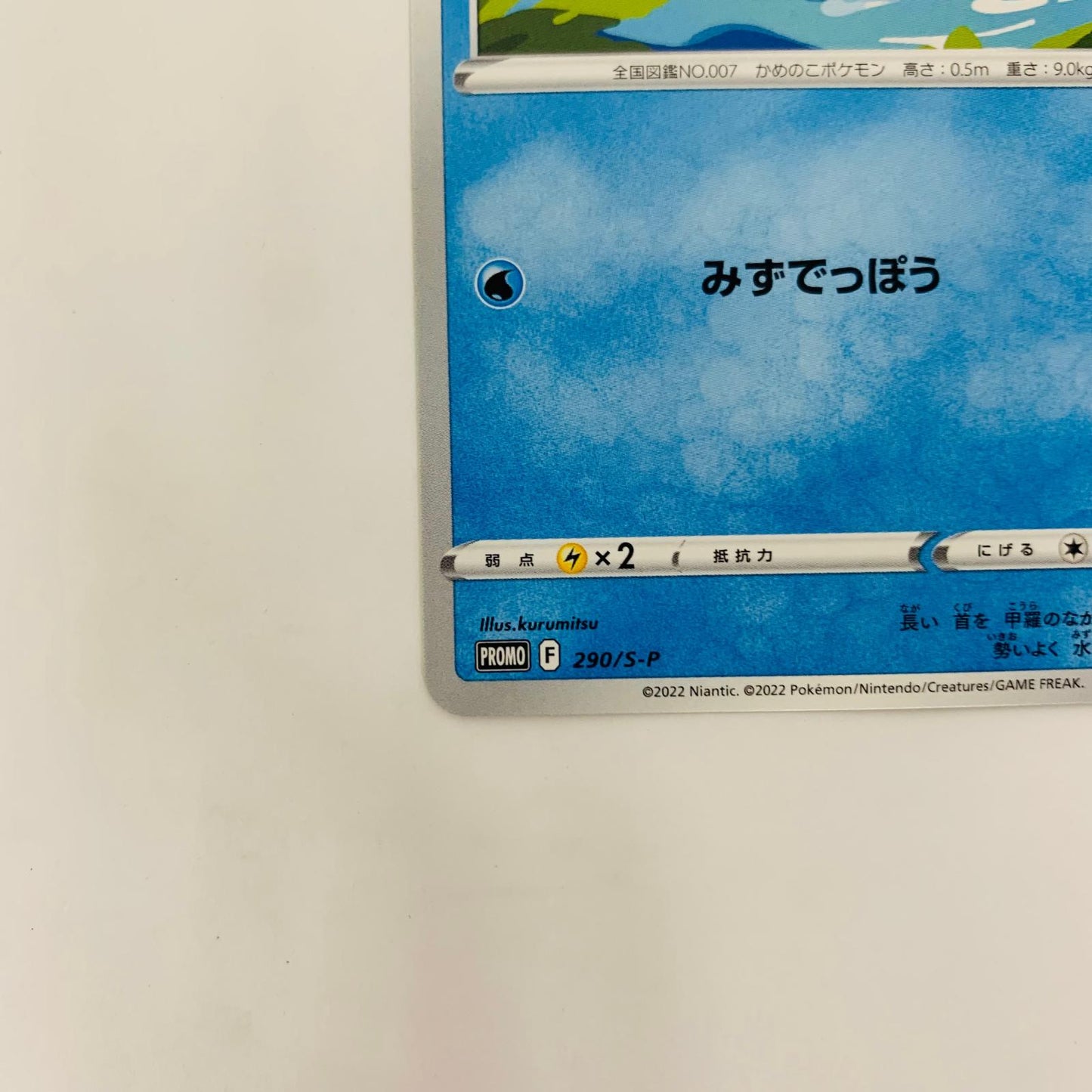 290/S-P - 290/S-P - ゼニガメ - 290/S-P PR 「ポケモン GO プロモカード ギフトキャンペーン」【飾磨店】【代金引換不可・日時指定不可】【ポスト投函】