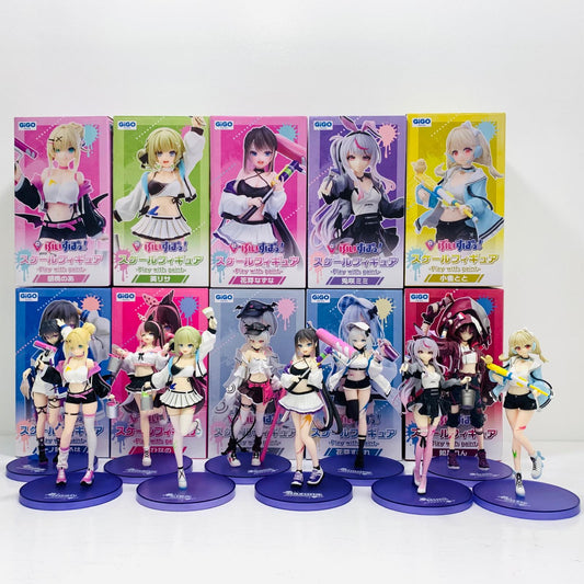 フィギュア 10種セット スケールフィギュア-Playwithpaint-vol.1～5 GiGO限定～「ぶいすぽっ!」【フィギュア】【飾磨店】