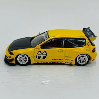 おもちゃ・玩具 1/64 Pandem Civic EG6 v1.5 - MOONEYES(イエロー)【飾磨店】