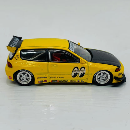 おもちゃ・玩具 1/64 Pandem Civic EG6 v1.5 - MOONEYES(イエロー)【飾磨店】
