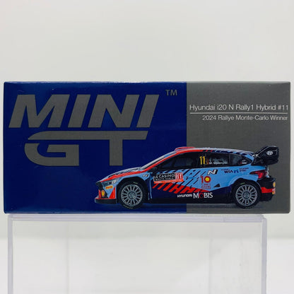 おもちゃ・玩具 1/64 Hyundai i20 N Rally1モンテカルロラリー 2024 優勝車 #11 左ハンドル 「ミニGTシリーズ」【飾磨店】