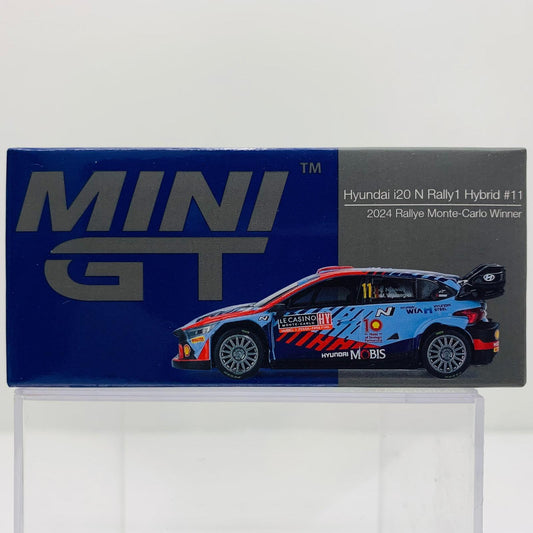 おもちゃ・玩具 1/64 Hyundai i20 N Rally1モンテカルロラリー 2024 優勝車 #11 左ハンドル 「ミニGTシリーズ」【飾磨店】