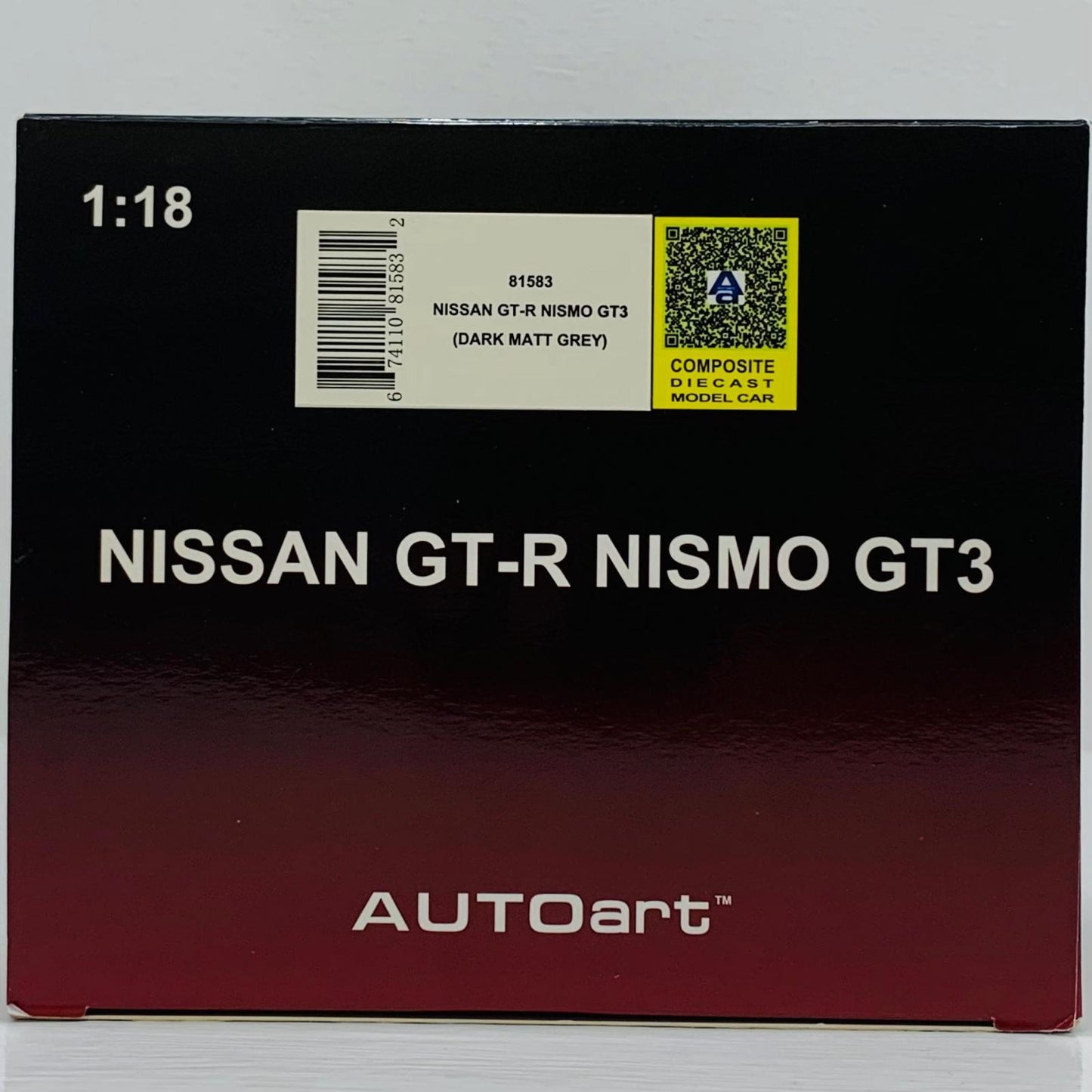 おもちゃ・玩具 1/18 日産 GT-R NISMO GT3(ダークマット・グレー)【飾磨店】