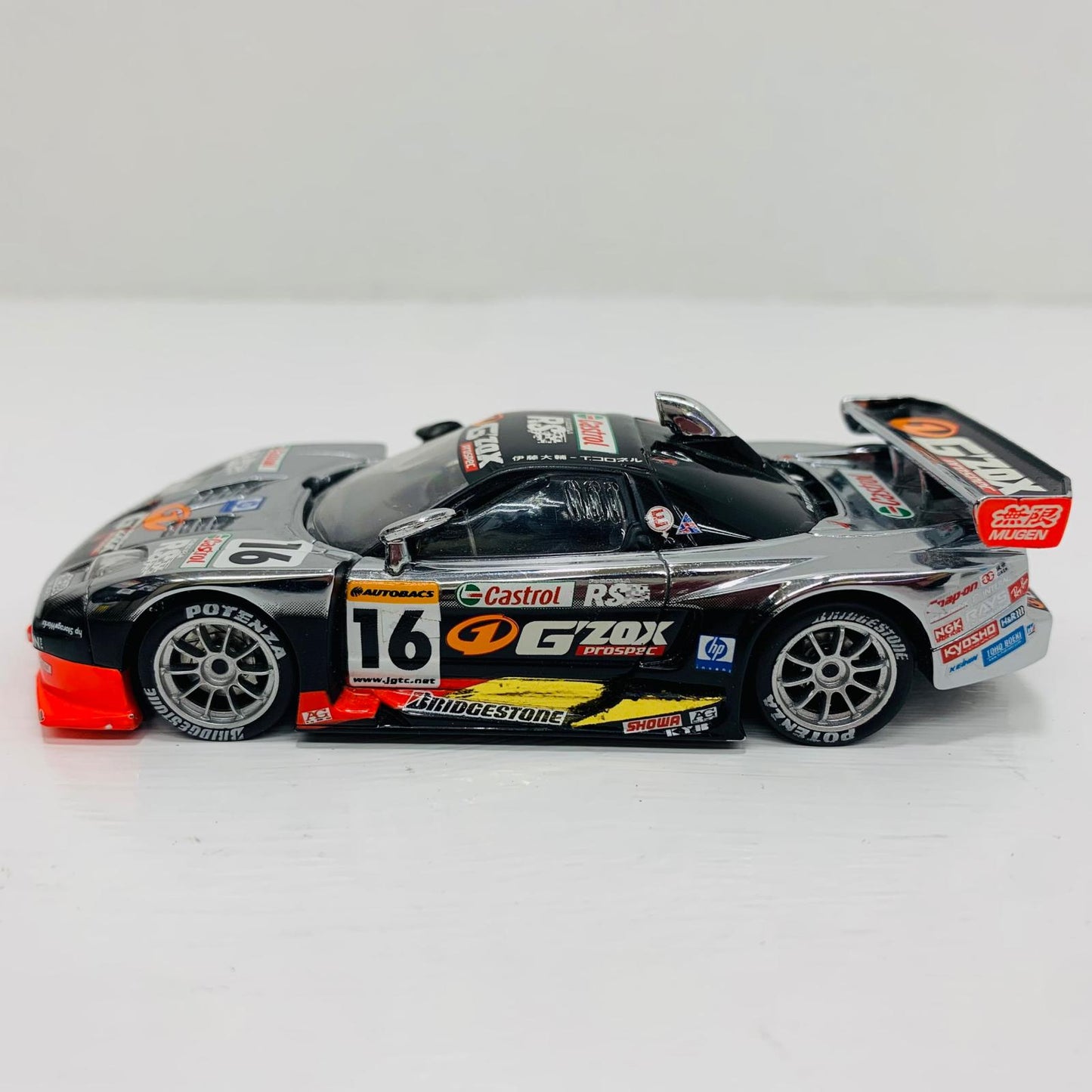 おもちゃ・玩具 1/43 G'ZOX 無限 NSX JGTC 2003 Castrol #16(ブラック×シルバー)【飾磨店】