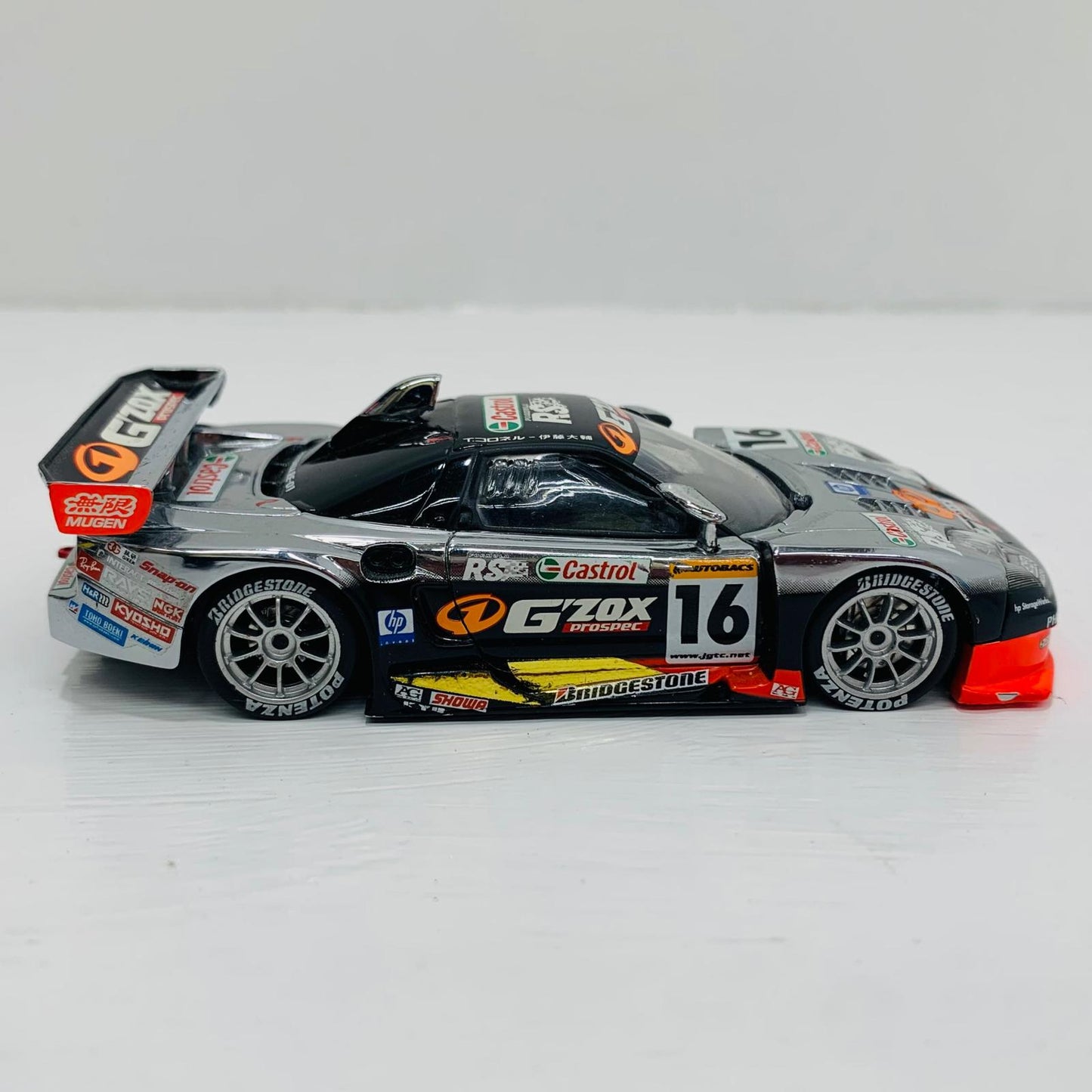 おもちゃ・玩具 1/43 G'ZOX 無限 NSX JGTC 2003 Castrol #16(ブラック×シルバー)【飾磨店】