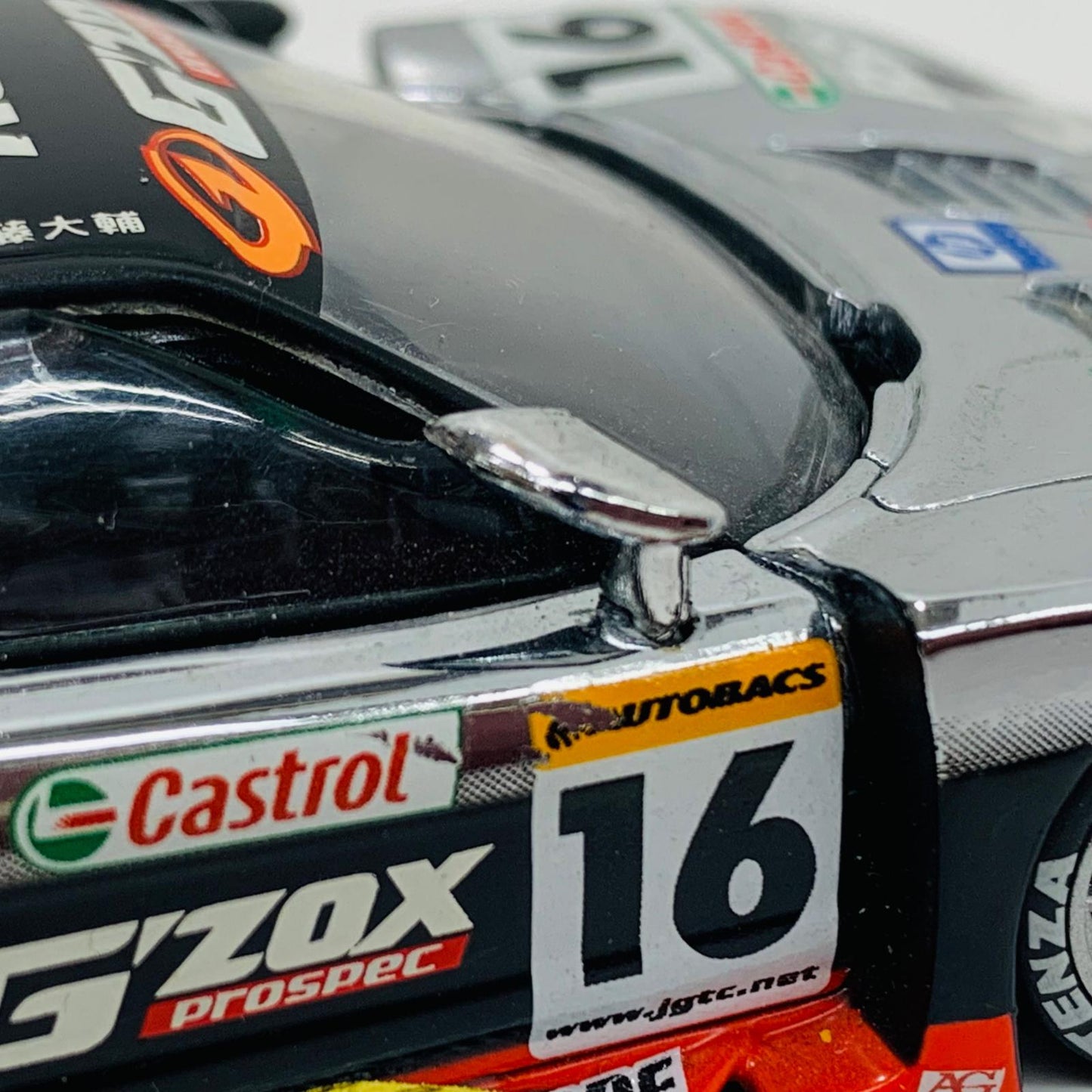 おもちゃ・玩具 1/43 G'ZOX 無限 NSX JGTC 2003 Castrol #16(ブラック×シルバー)【飾磨店】