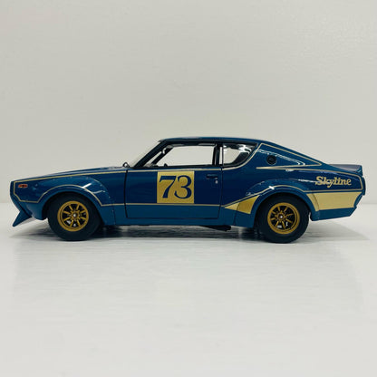 おもちゃ・玩具 1/18 Nissan Skyline GTR KPGC110 Tokyo MotorShow1972(ブルーメタリック)【飾磨店】