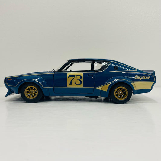 おもちゃ・玩具 1/18 Nissan Skyline GTR KPGC110 Tokyo MotorShow1972(ブルーメタリック)【飾磨店】