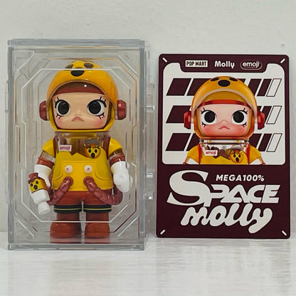 フィギュア 【シークレット1】OPEN MINDED 「POPMART MEGA SPACE MOLLY 100%×emoji シリーズ」【フィギュア】【飾磨店】