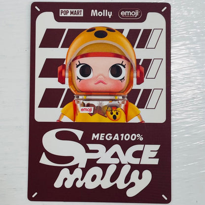 フィギュア 【シークレット1】OPEN MINDED 「POPMART MEGA SPACE MOLLY 100%×emoji シリーズ」【フィギュア】【飾磨店】