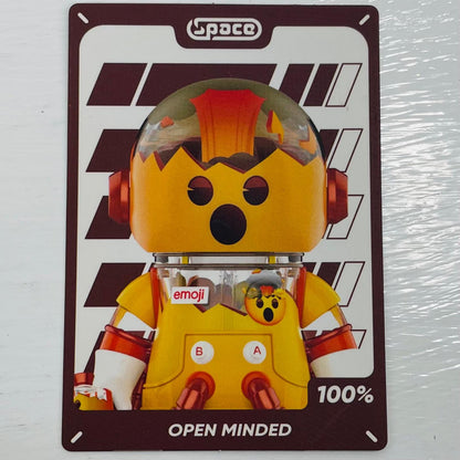 フィギュア 【シークレット1】OPEN MINDED 「POPMART MEGA SPACE MOLLY 100%×emoji シリーズ」【フィギュア】【飾磨店】