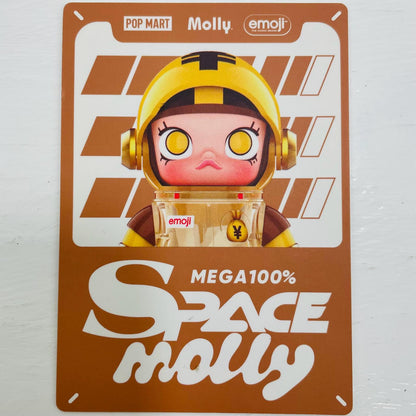 フィギュア 【シークレット3】MS. BILLIONAIRE 「POPMART MEGA SPACE MOLLY 100%×emoji シリーズ」【フィギュア】【飾磨店】