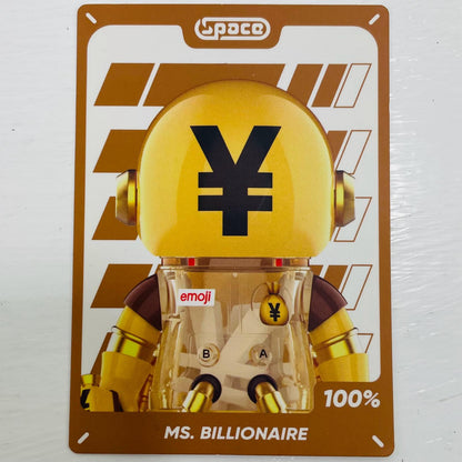 フィギュア 【シークレット3】MS. BILLIONAIRE 「POPMART MEGA SPACE MOLLY 100%×emoji シリーズ」【フィギュア】【飾磨店】