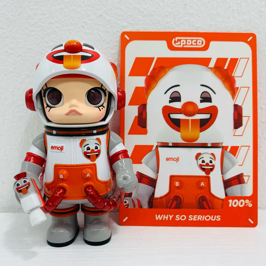 フィギュア WHY SO SERIOUS 「POPMART MEGA SPACE MOLLY 100%×emoji シリーズ【フィギュア】【飾磨店】