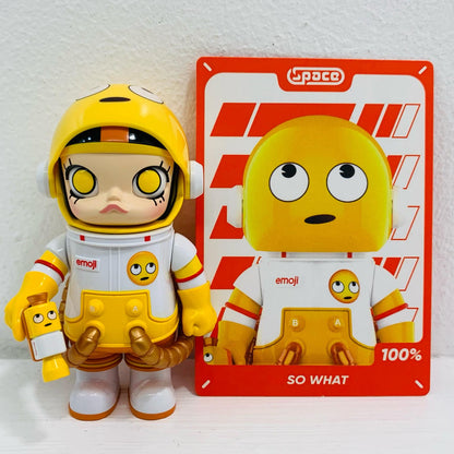 フィギュア SO WHAT 「POPMART MEGA SPACE MOLLY 100%×emoji シリーズ」【フィギュア】【飾磨店】