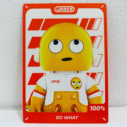 フィギュア SO WHAT 「POPMART MEGA SPACE MOLLY 100%×emoji シリーズ」【フィギュア】【飾磨店】