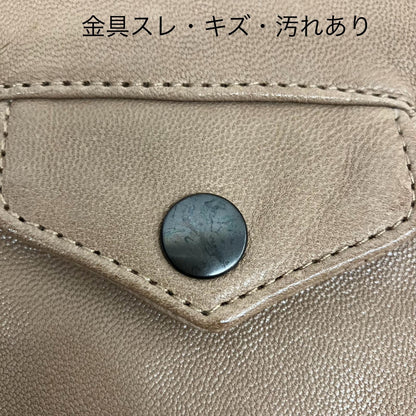 DOMENICO+SAVIO | ドメニコアンドサビオ ライダースジャケット ベージュ サイズ：38【イオン広店】