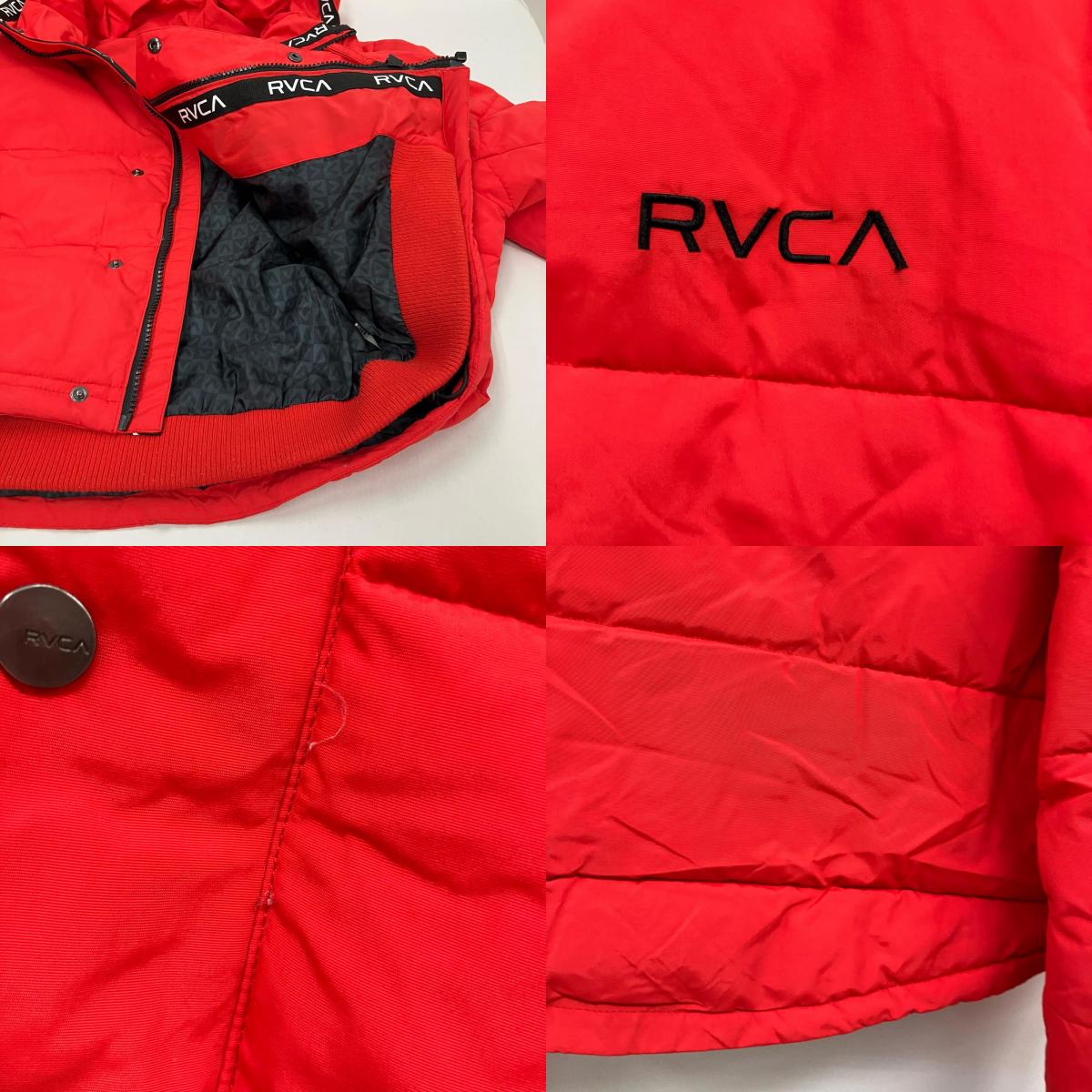 RVCA | ルーカ　アールブイ PUFFA JACKET ダウンジャケット AJ044-755 レッド サイズ：XS【イオン広店】