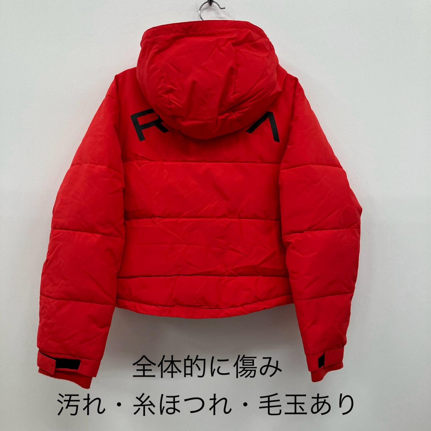 RVCA | ルーカ　アールブイ PUFFA JACKET ダウンジャケット AJ044-755 レッド サイズ：XS【イオン広店】