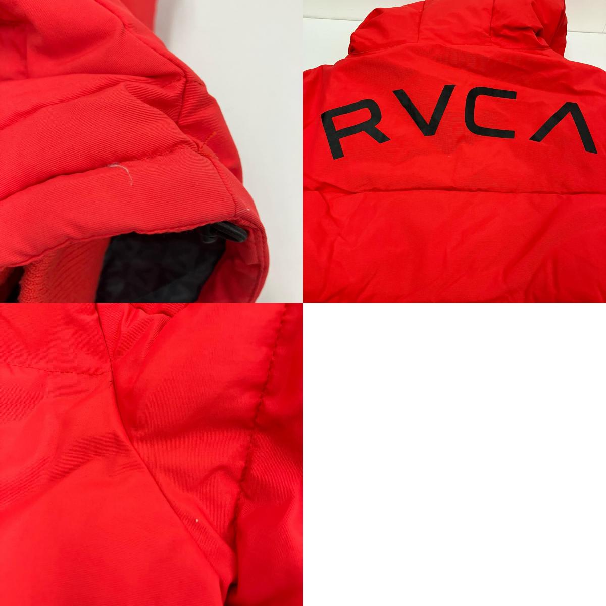 RVCA | ルーカ　アールブイ PUFFA JACKET ダウンジャケット AJ044-755 レッド サイズ：XS【イオン広店】