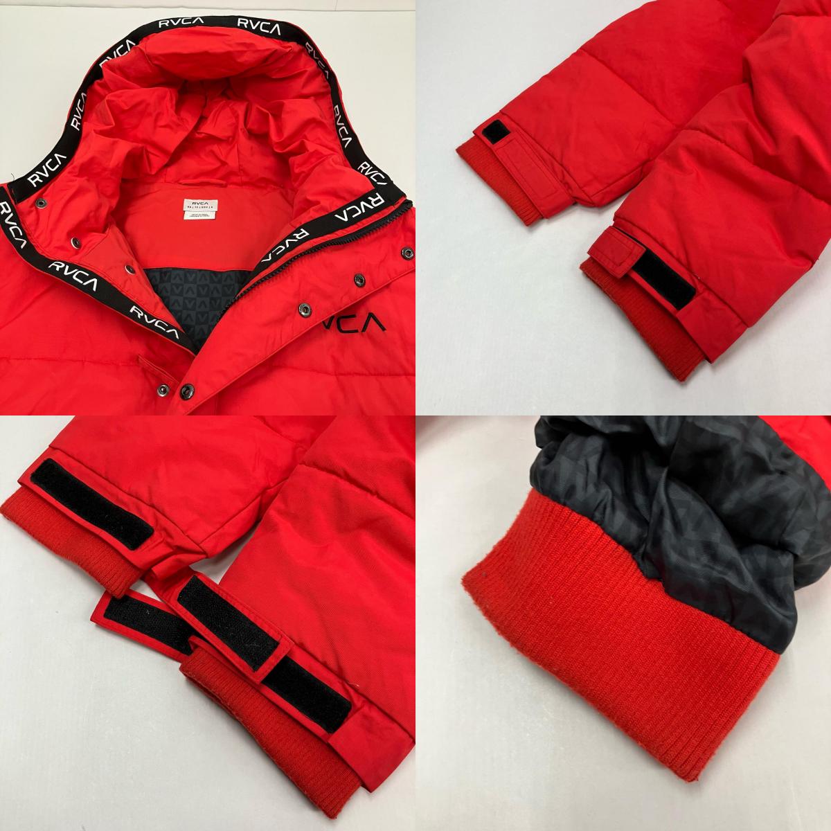RVCA | ルーカ　アールブイ PUFFA JACKET ダウンジャケット AJ044-755 レッド サイズ：XS【イオン広店】