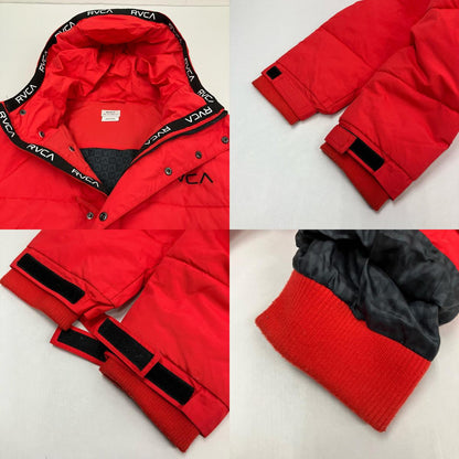 RVCA | ルーカ　アールブイ PUFFA JACKET ダウンジャケット AJ044-755 レッド サイズ：XS【イオン広店】