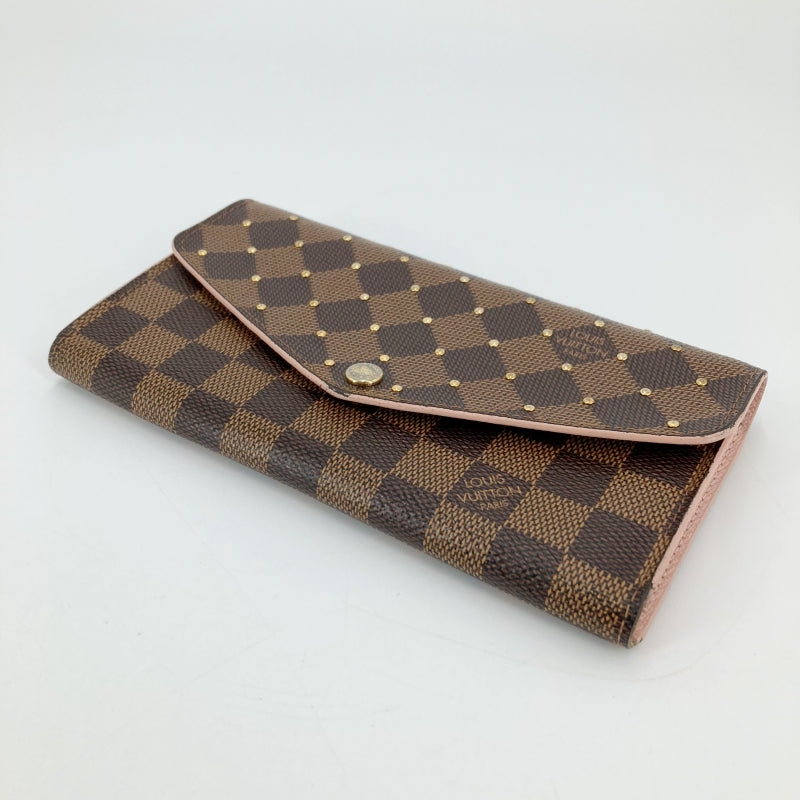 LOUIS VUITTON | ルイ・ヴィトン ポルトフォイユ・サラ 長財布 N60249 ブラウン/ピンク【イオン広店】