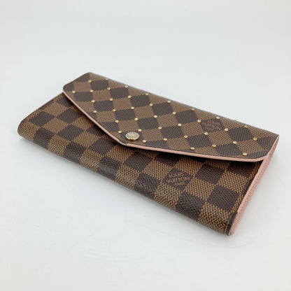 LOUIS VUITTON | ルイ・ヴィトン ポルトフォイユ・サラ 長財布 N60249 ブラウン/ピンク【イオン広店】