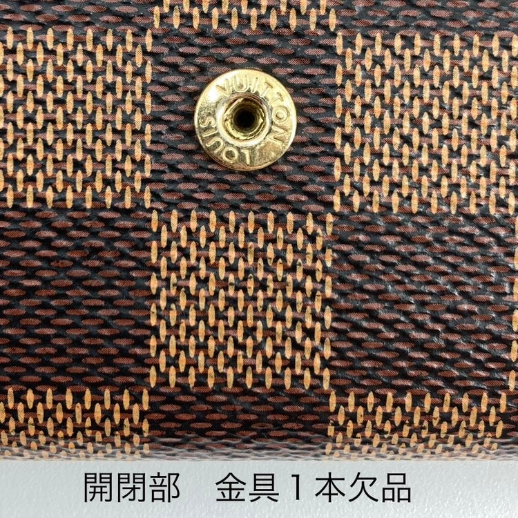 LOUIS VUITTON | ルイ・ヴィトン ポルトフォイユ・サラ 長財布 N60249 ブラウン/ピンク【イオン広店】