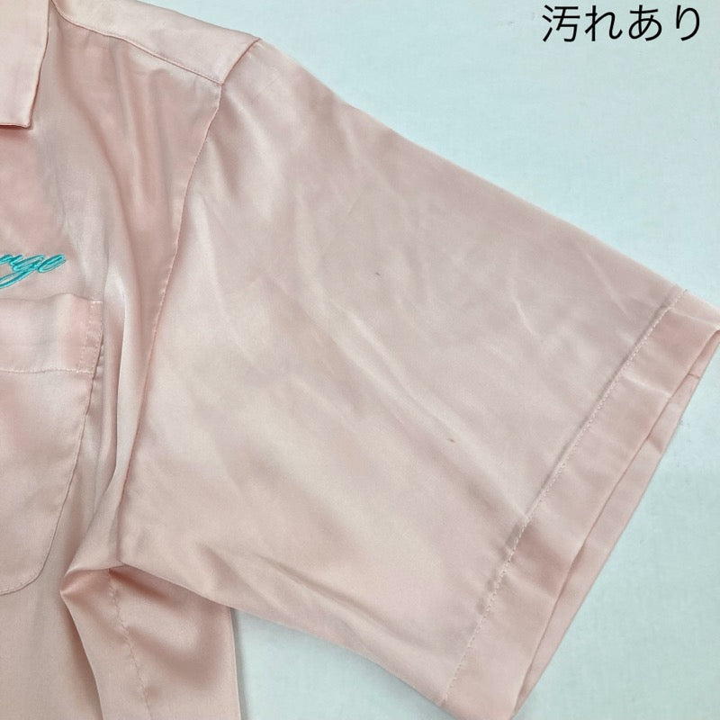 X-LARGE | エクストララージ S/S ACCIDENT SATIN SHIRT 半袖シャツ 01192404 ピンク サイズ：M【イオン広店】