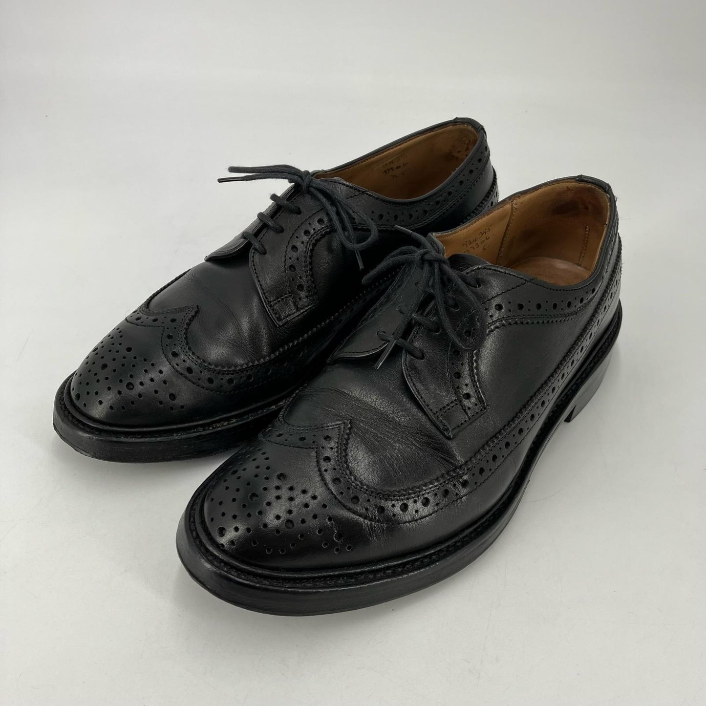Tricker's | トリッカーズ ウイングチップ スニーカー ブラック 27.5cm【イオン広店】