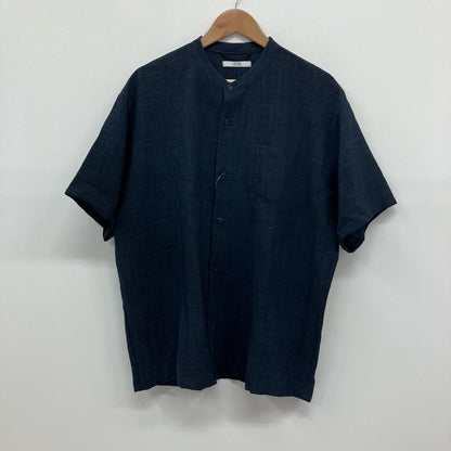 JOURNAL STANDARD relume | ジャーナルスタンダード　レリューム TECH CANVAS BAND S/S 半袖シャツ 24-051-464-0180-1-0 ネイビー サイズ：L【イオン広店】