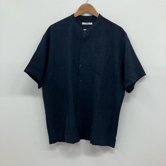 JOURNAL STANDARD relume | ジャーナルスタンダード　レリューム TECH CANVAS BAND S/S 半袖シャツ 24-051-464-0180-1-0 ネイビー サイズ：L【イオン広店】