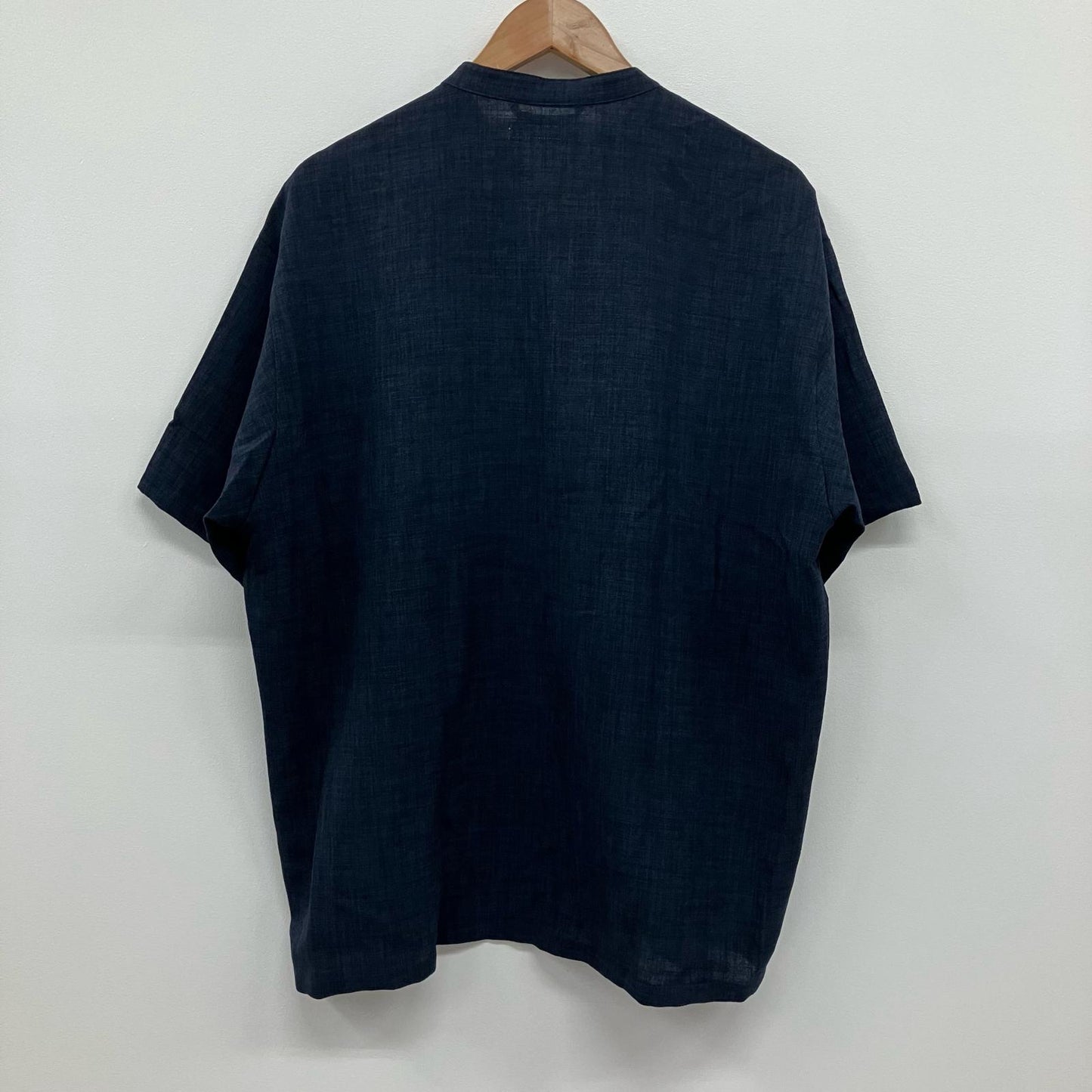 JOURNAL STANDARD relume | ジャーナルスタンダード　レリューム TECH CANVAS BAND S/S 半袖シャツ 24-051-464-0180-1-0 ネイビー サイズ：L【イオン広店】