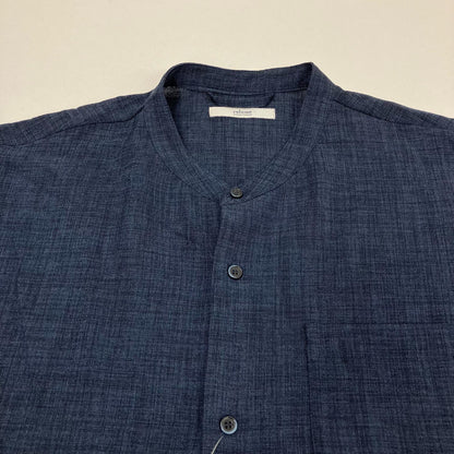 JOURNAL STANDARD relume | ジャーナルスタンダード　レリューム TECH CANVAS BAND S/S 半袖シャツ 24-051-464-0180-1-0 ネイビー サイズ：L【イオン広店】