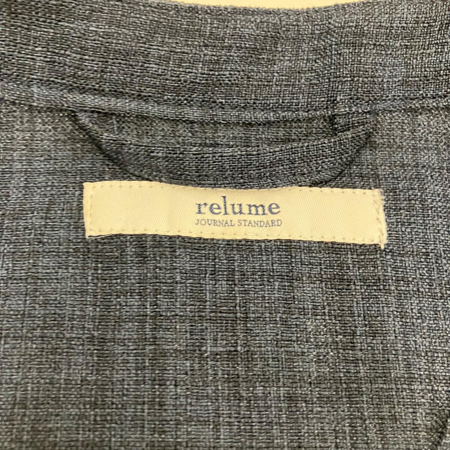 JOURNAL STANDARD relume | ジャーナルスタンダード　レリューム TECH CANVAS BAND S/S 半袖シャツ 24-051-464-0180-1-0 ネイビー サイズ：L【イオン広店】