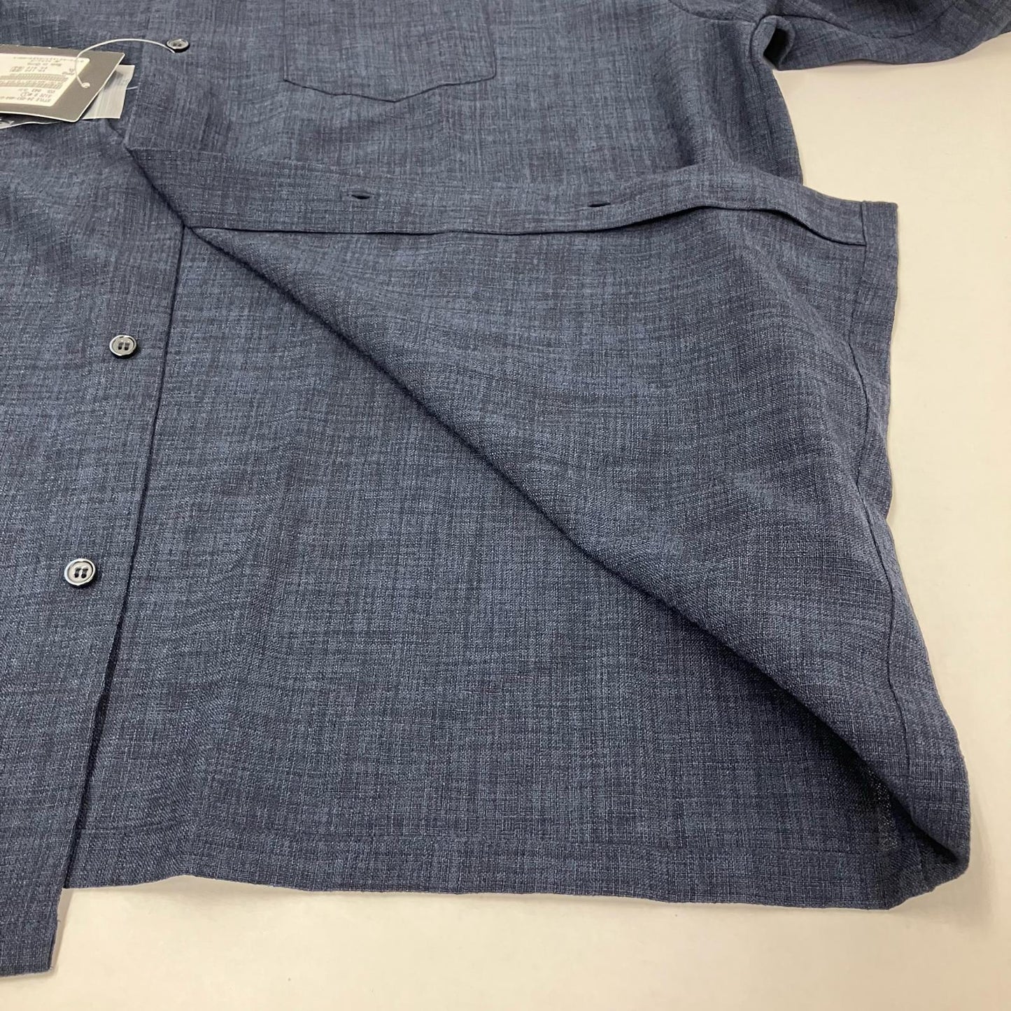 JOURNAL STANDARD relume | ジャーナルスタンダード　レリューム TECH CANVAS BAND S/S 半袖シャツ 24-051-464-0180-1-0 ネイビー サイズ：L【イオン広店】