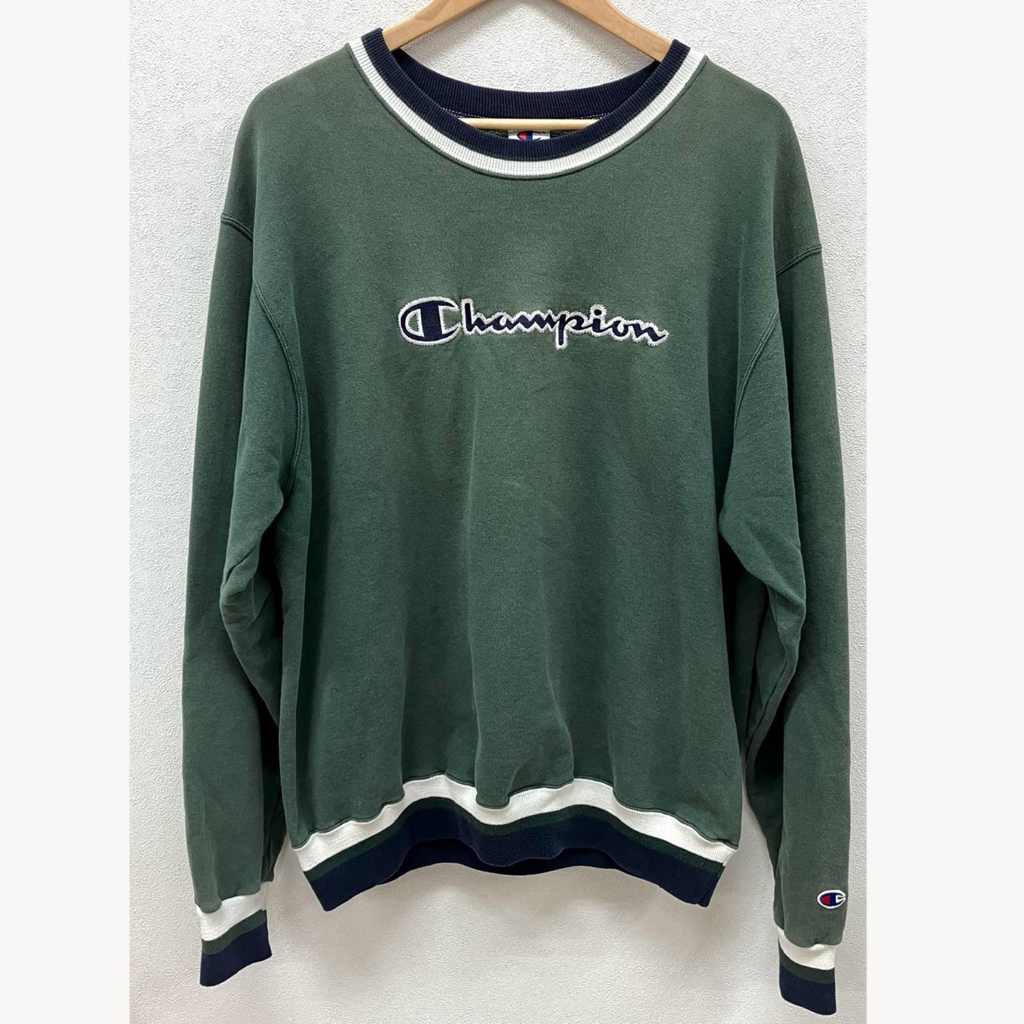 Champion | チャンピオン REVERSE WEAVE スウェット グリーン サイズ：XL【イオン広店】