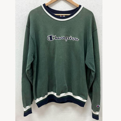 Champion | チャンピオン REVERSE WEAVE スウェット グリーン サイズ：XL【イオン広店】