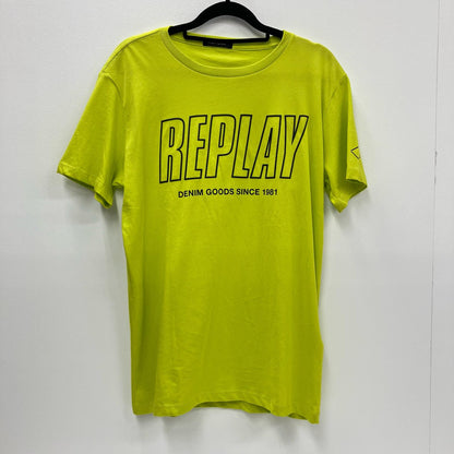 REPLAY | リプレイ 半袖Ｔシャツ イエロー サイズ：M【イオン広店】