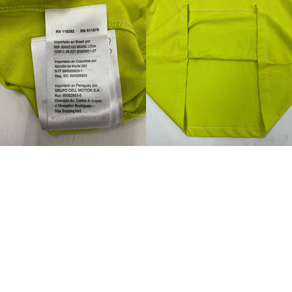 REPLAY | リプレイ 半袖Ｔシャツ イエロー サイズ：M【イオン広店】