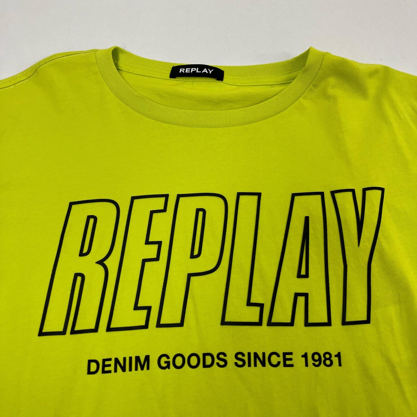 REPLAY | リプレイ 半袖Ｔシャツ イエロー サイズ：M【イオン広店】