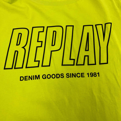 REPLAY | リプレイ 半袖Ｔシャツ イエロー サイズ：M【イオン広店】