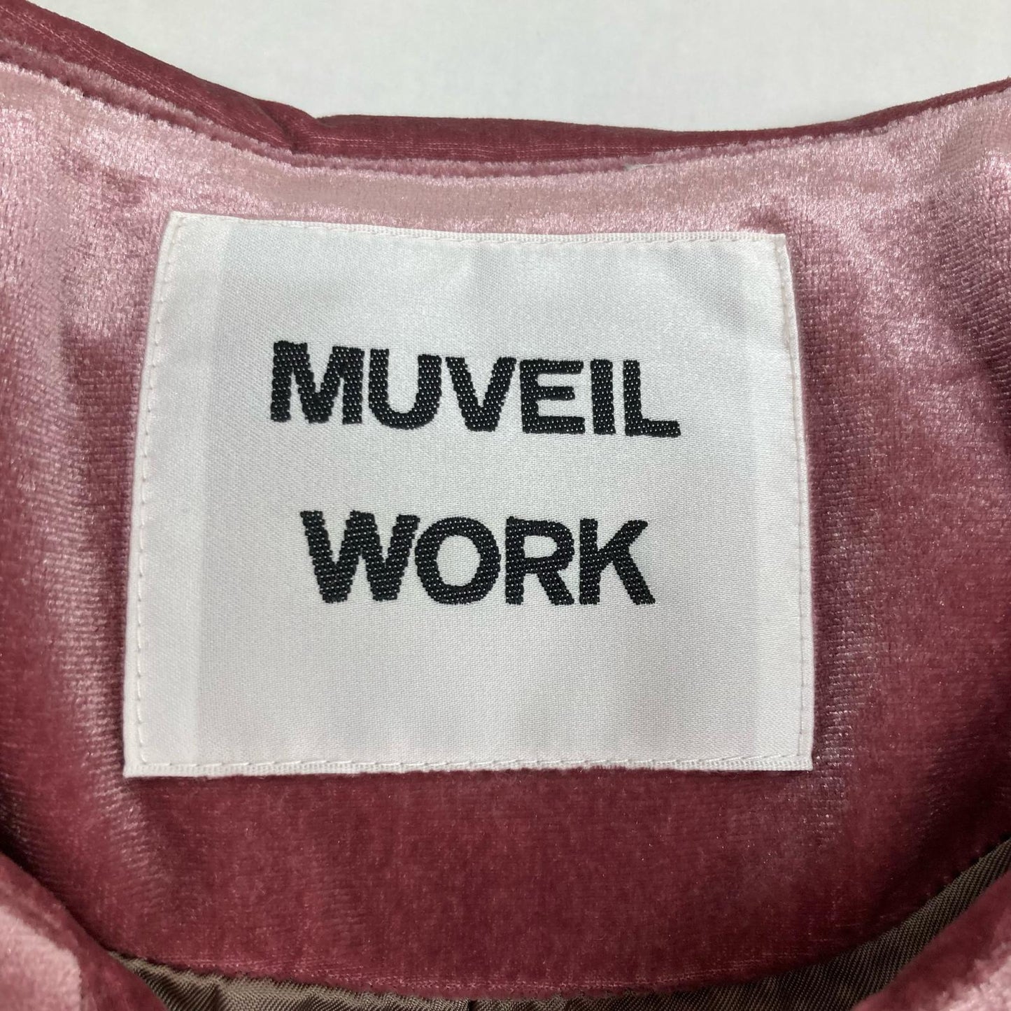 MUVEIL WORK べロアダウンダッフルコート ダッフルコート MW83FC006 ピンク サイズ：38【イオン広店】