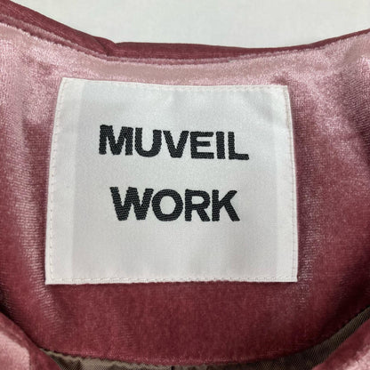 MUVEIL WORK べロアダウンダッフルコート ダッフルコート MW83FC006 ピンク サイズ：38【イオン広店】