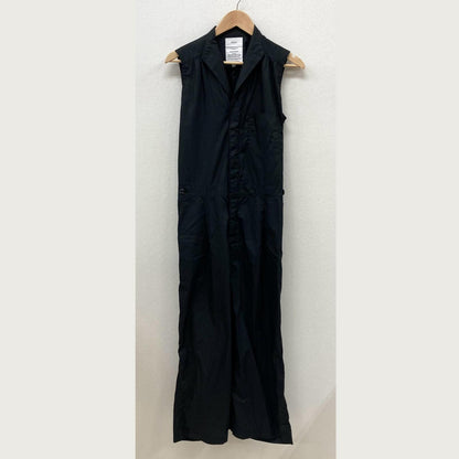 KHA:KI MILITARY JUMP SUITS ツナギ MIL-21SPT141 ブラック サイズ：1【イオン広店】