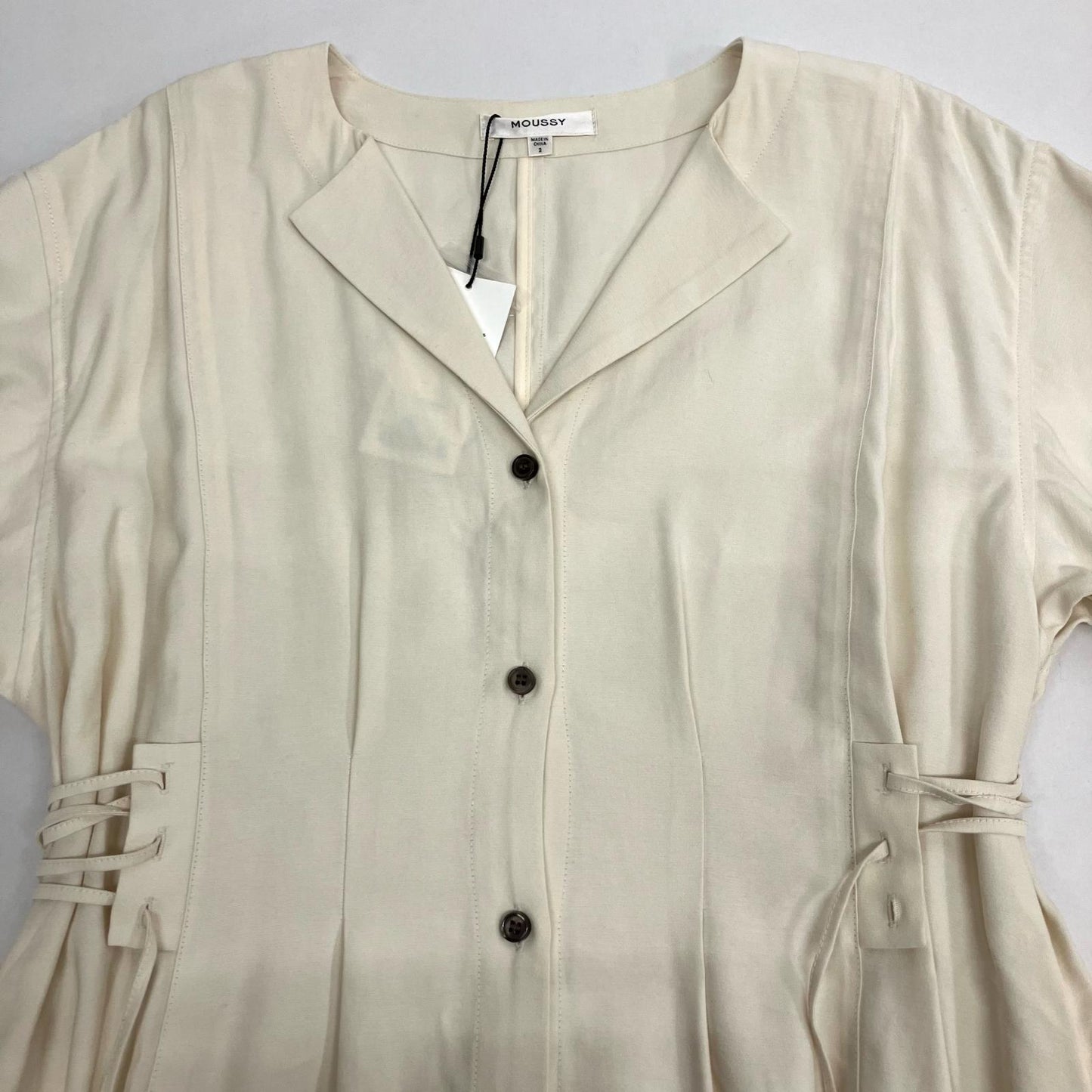 MOUSSY | マウジー WAIST FIT TUCK ワンピース 010EAW30-7430 ベージュ【イオン広店】